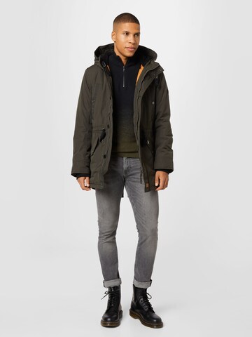 TOM TAILOR Winterparka in Groen