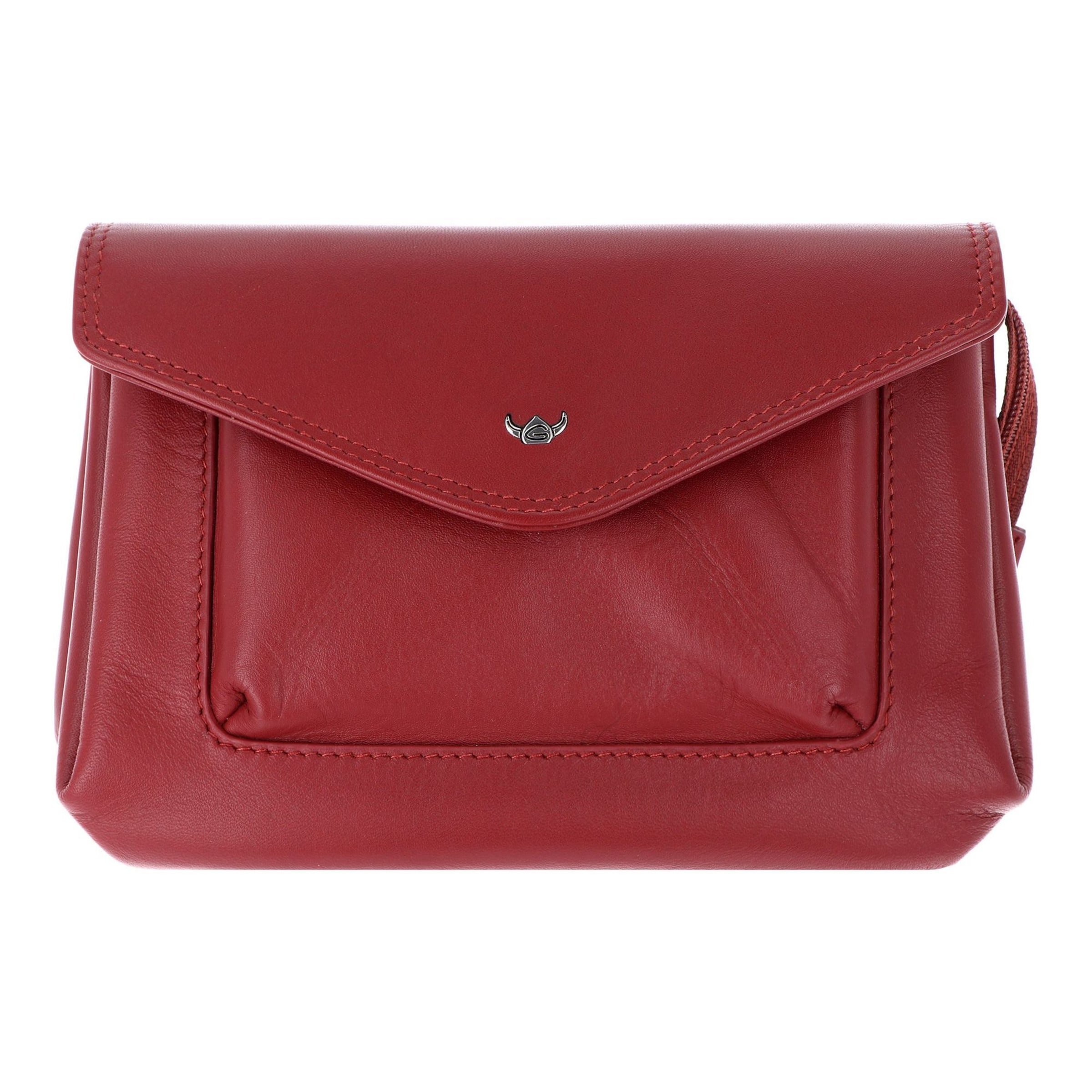 GOLDEN HEAD Wallet in Red: front