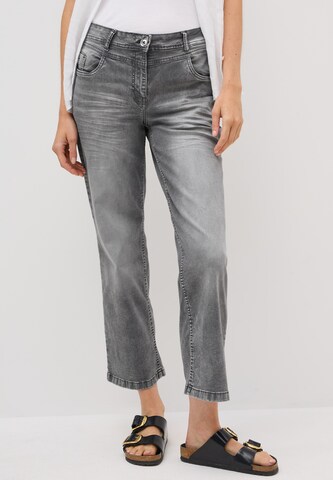 STREET ONE Wide leg Jeans in Grey: front