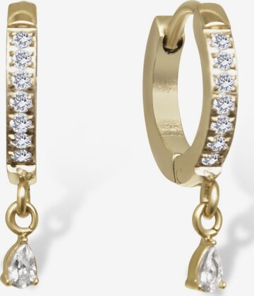 Boucles d'oreilles 'Elle' Amberz en or : devant