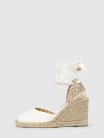 Espadrillas 'Carina' di Castañer in bianco: frontale