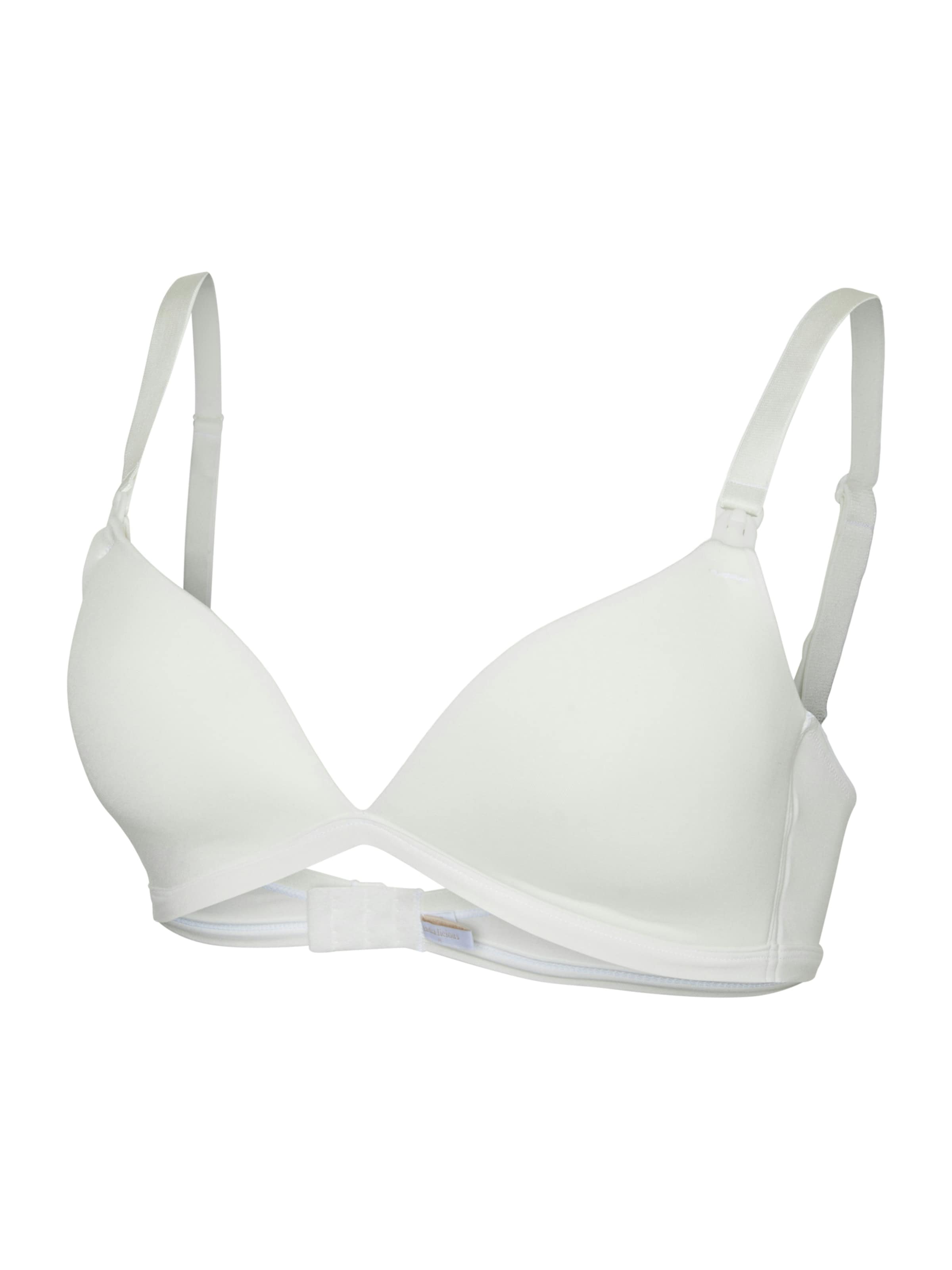 MAMALICIOUS Triangle Bra in White: front