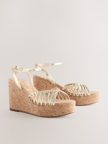 Sandales à lanières 'Forever Comfort' Next en or