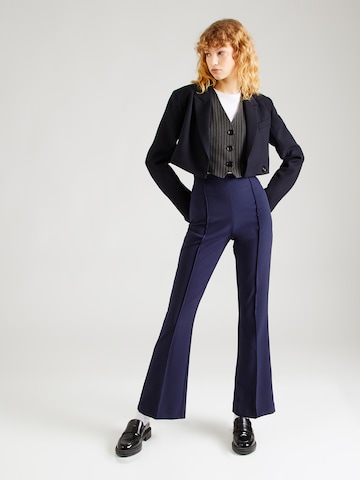 évasé Pantalon 'ASTRID' ONLY en bleu