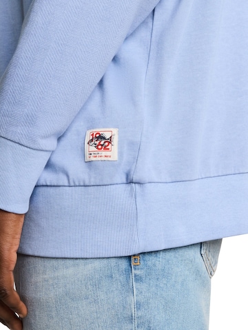 TOM TAILOR Men + Sweatshirt in Blauw