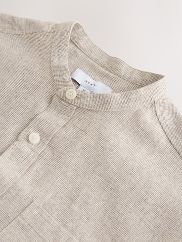 Next Comfort fit Button Up Shirt in Beige