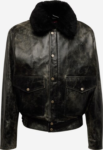 DIESEL Between-Season Jacket 'MUDS' in Black: front