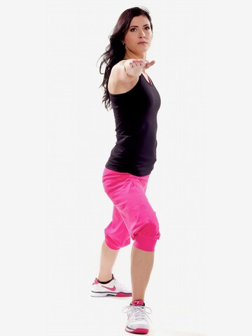 Effilé Pantalon de sport 'WBE5' Winshape en rose