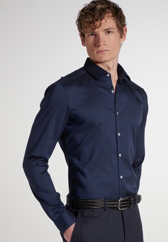 ETERNA Slim fit Business Shirt in Blue: front