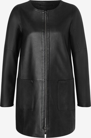 Werner Christ Between-Seasons Coat 'Malea' in Black: front