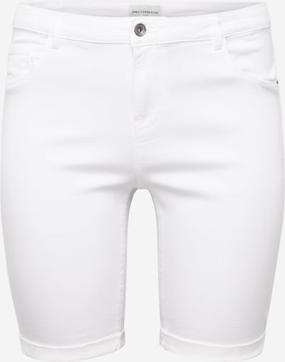 ONLY Carmakoma Shorts 'THUNDER' in white denim, Produktansicht