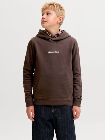 Bluză de molton 'JORNorrebro' de la Jack & Jones Junior pe maro: față