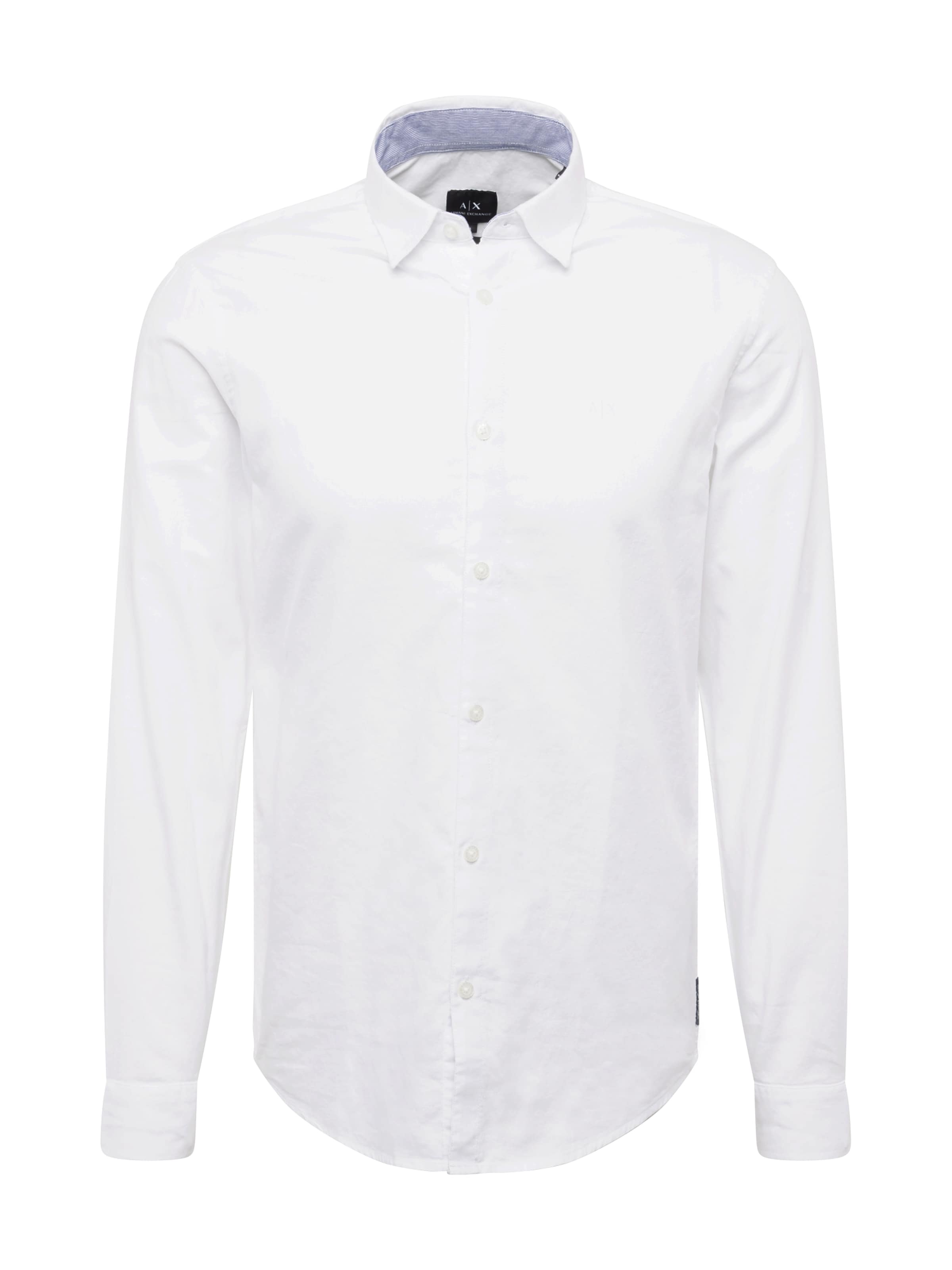 Slim fit Camicia business 'CAMICIA' di ARMANI EXCHANGE in bianco: frontale