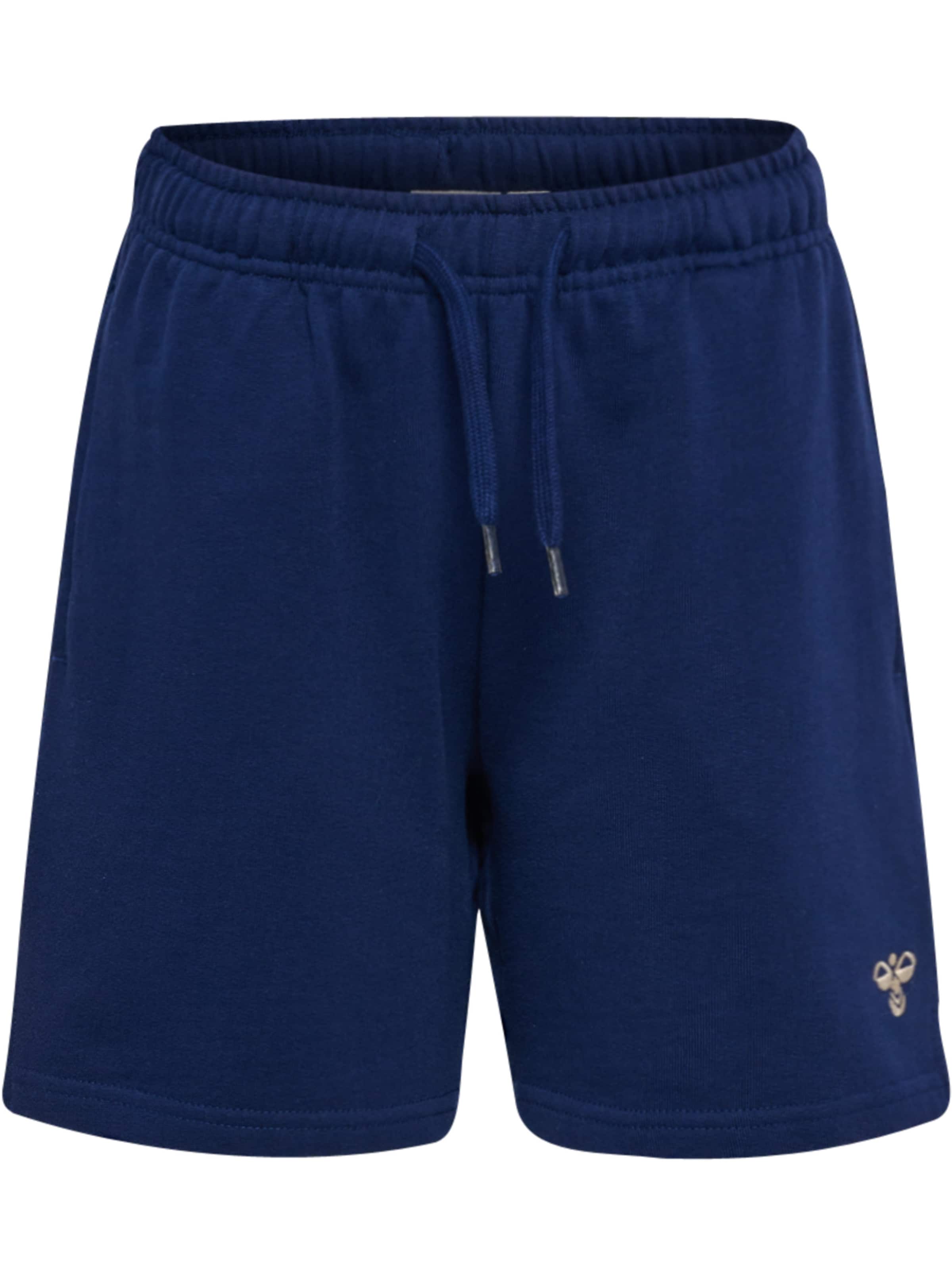Hummel Regular Broek in Blauw: voorkant