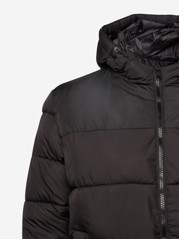 Jack & Jones Plus Winterjas 'PAUL' in Zwart