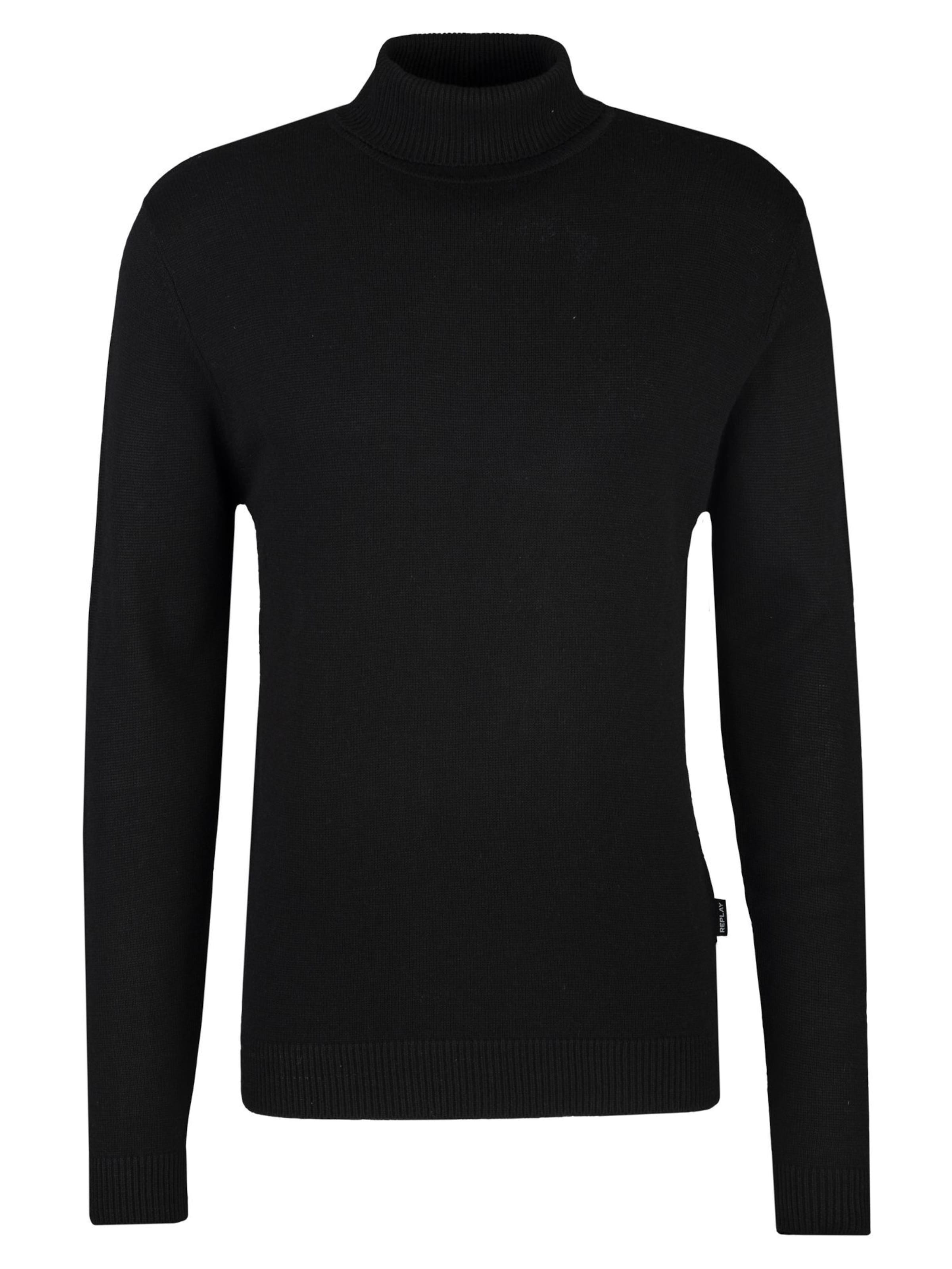 REPLAY Pullover in Schwarz: Vorderseite