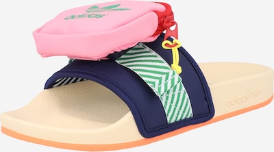 ADIDAS ORIGINALS Pantofle 'Pouchylette' - námořnická modř / zelená / pink / bílá, Produkt