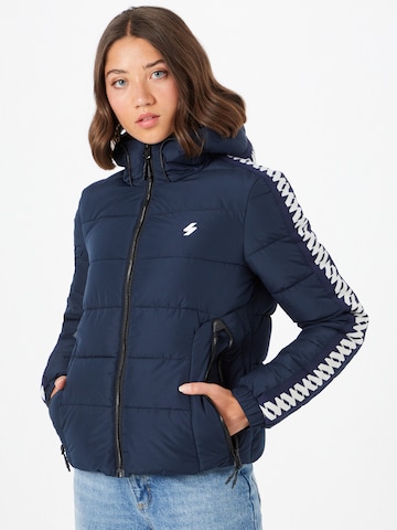 Superdry Between-season jacket 'Spirit' in Blue: front