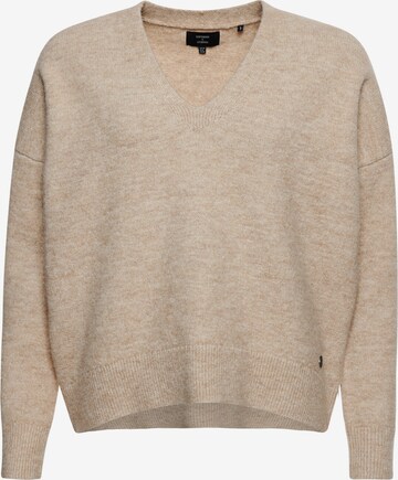 Pull-over Superdry en beige : devant