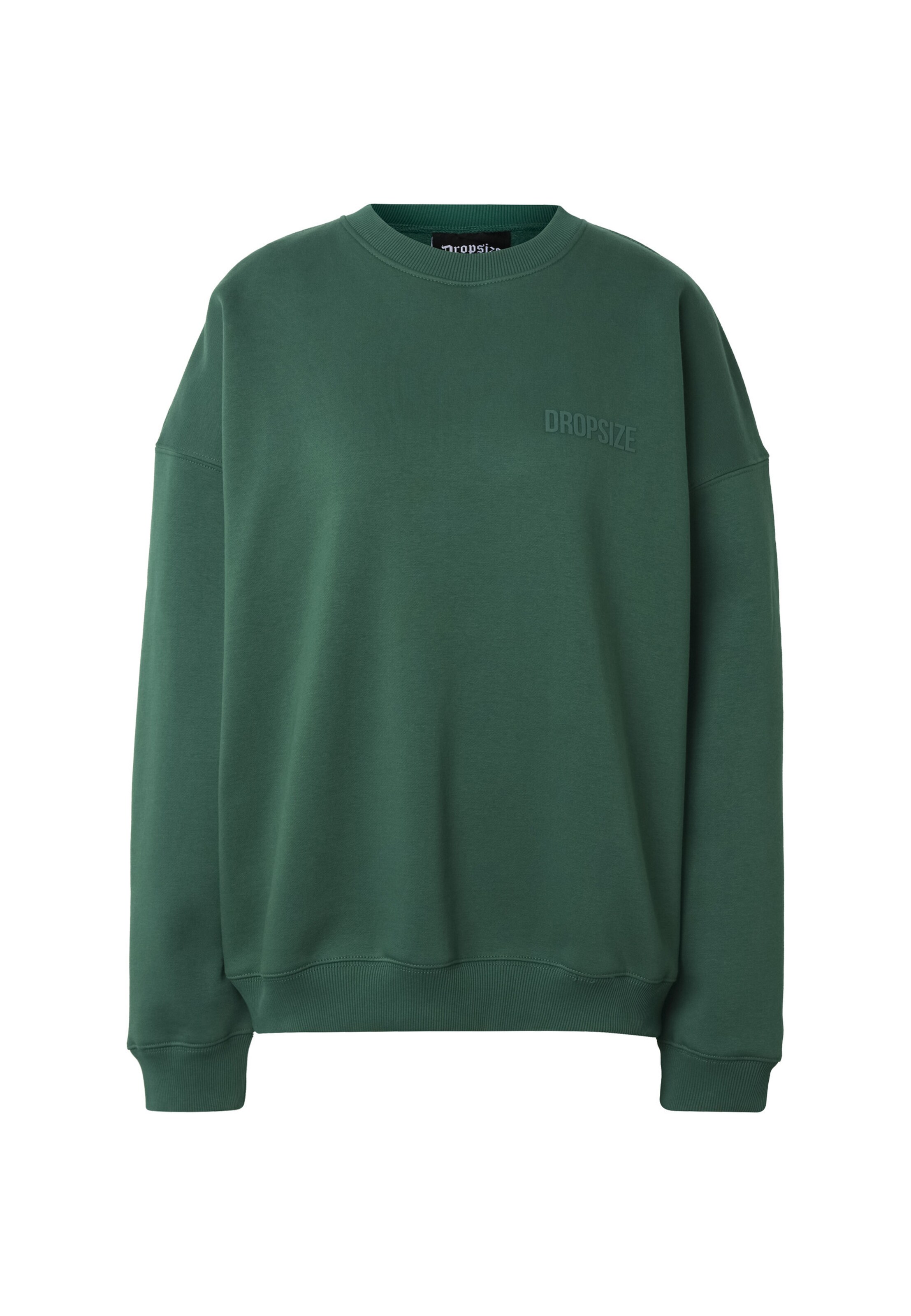 Dropsize Sweatshirt in Groen: voorkant