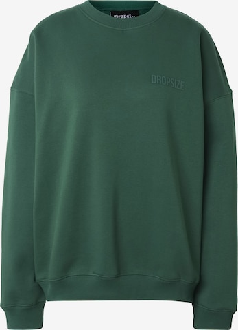 Sweat-shirt Dropsize en vert : devant
