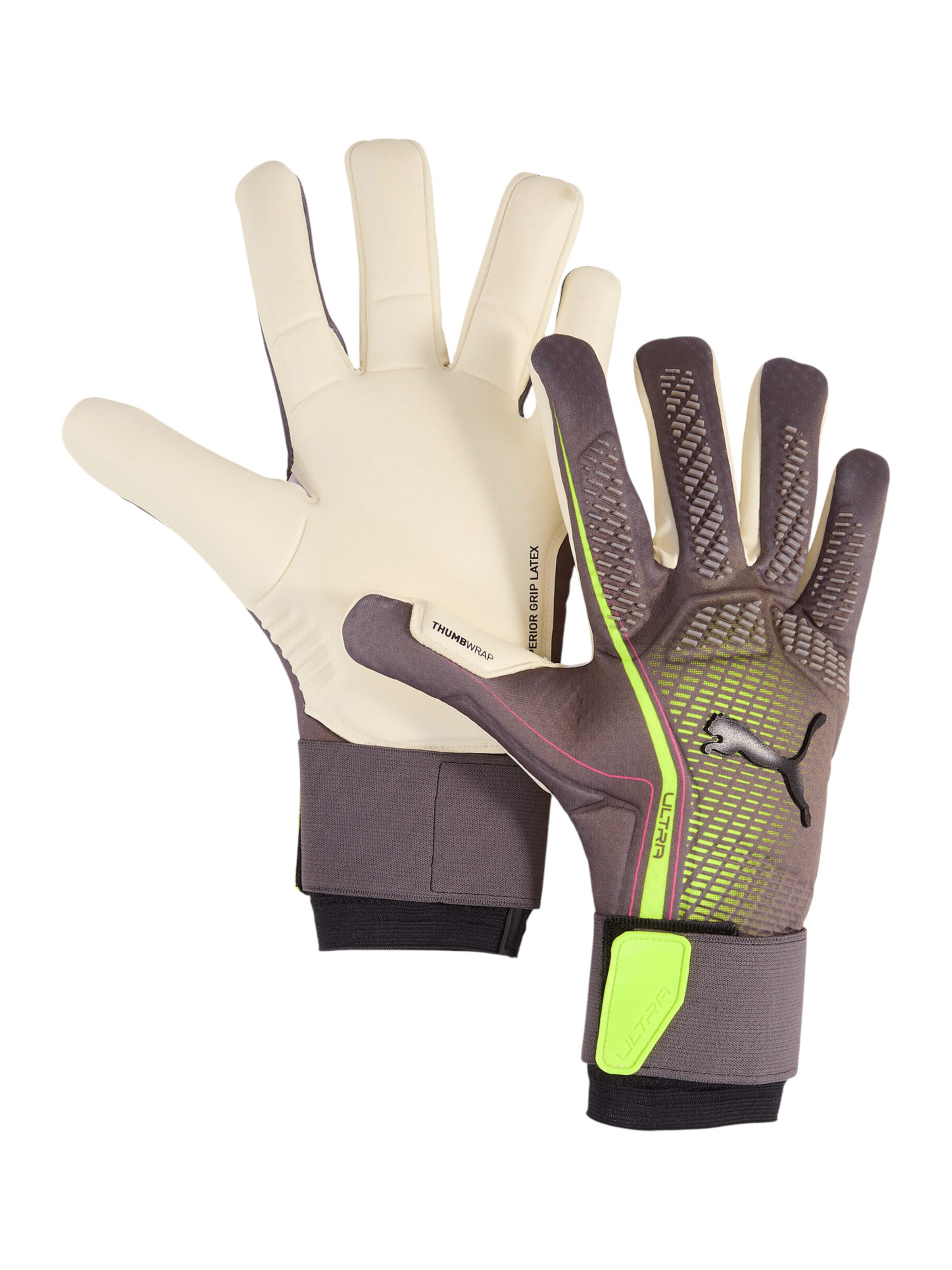 PUMA Sporthandschuhe 'Ultra Ultimate' in Grau: Vorderseite