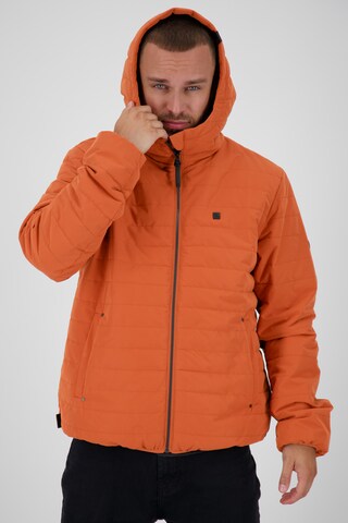 Alife and Kickin Between-Season Jacket 'Mr WhiteAK' in Orange: front