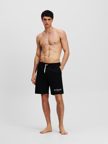 Karl Lagerfeld Regular Trousers in Black