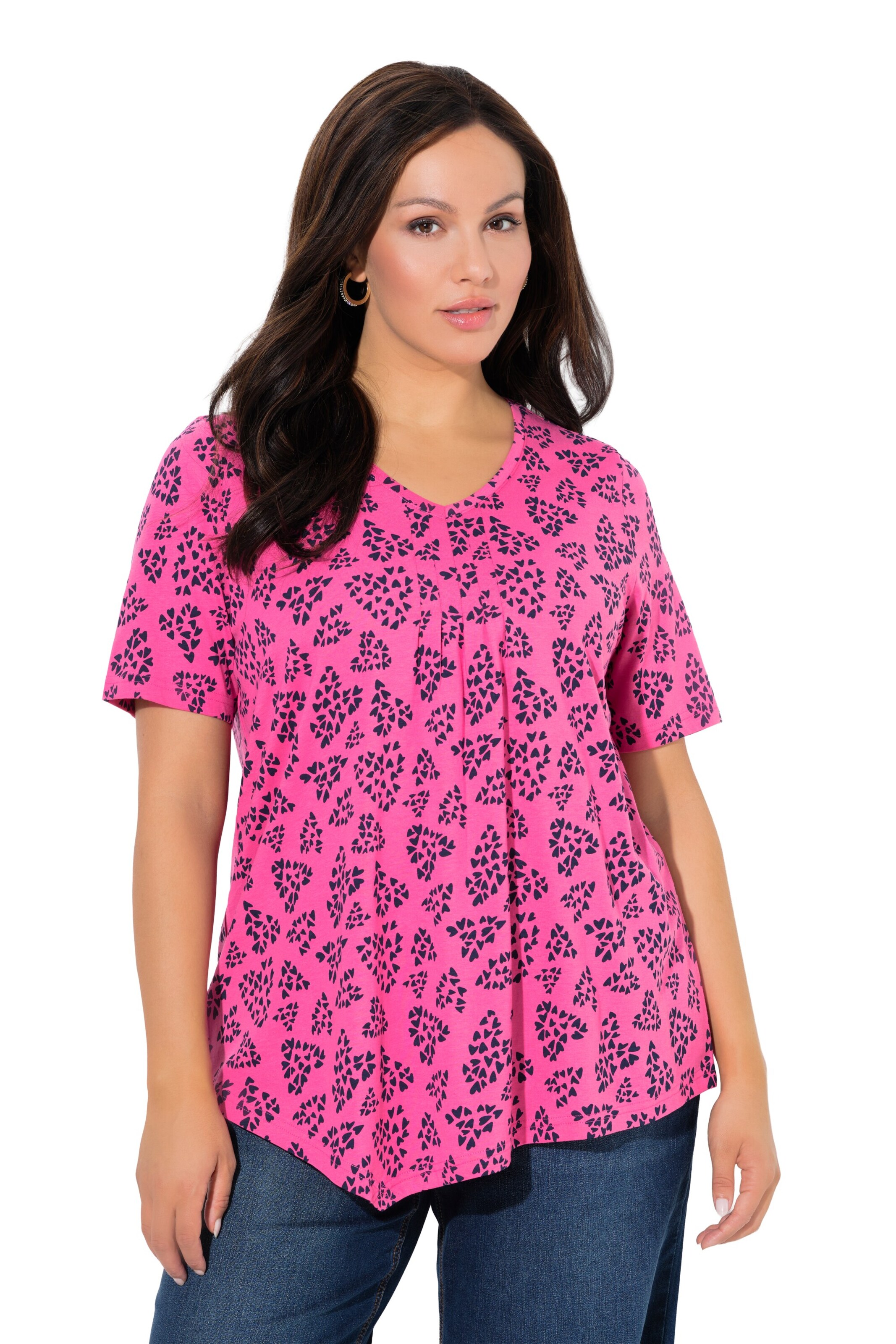Ulla Popken Shirt in Pink: Vorderseite