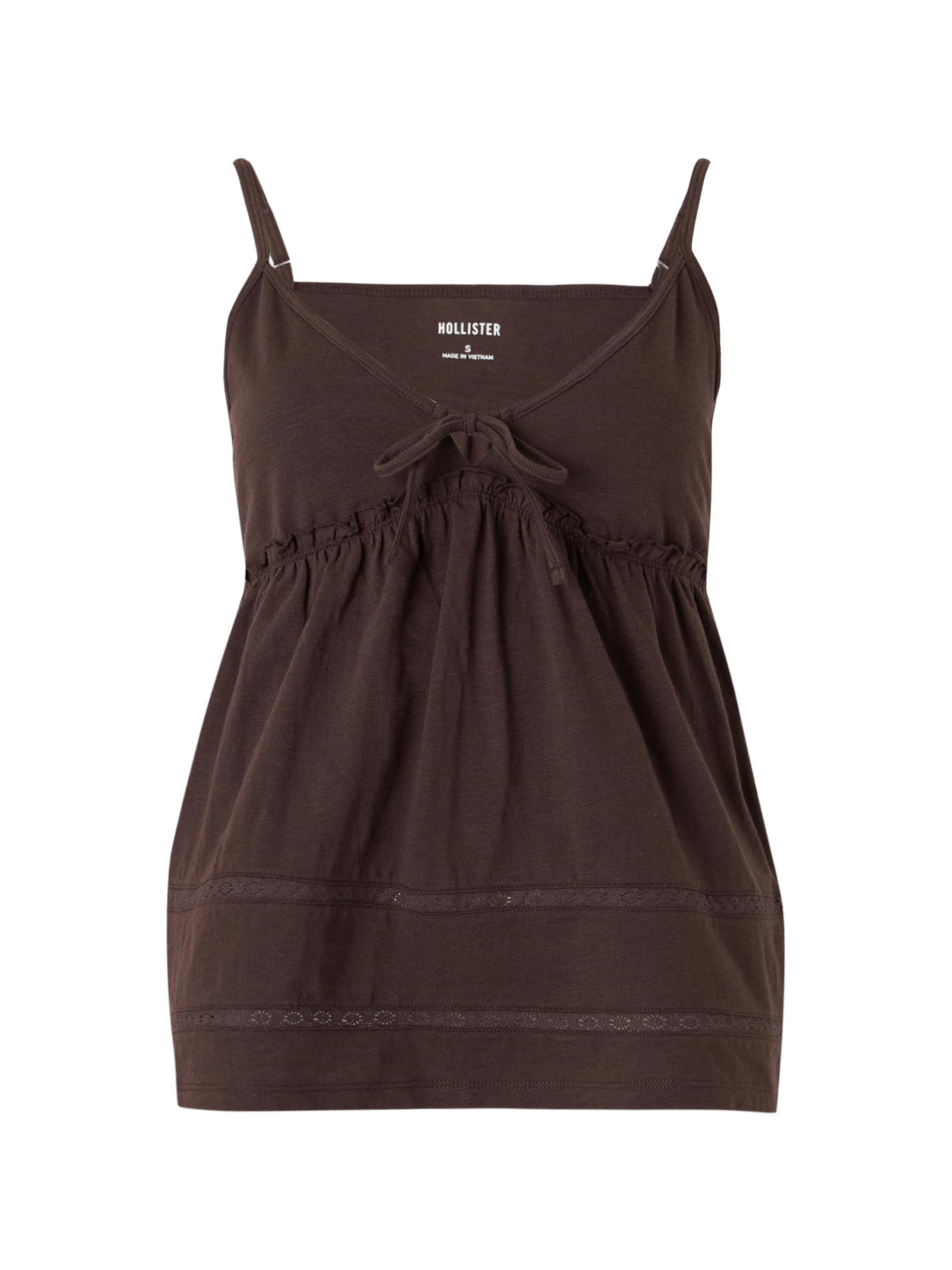 Top di HOLLISTER in marrone: frontale