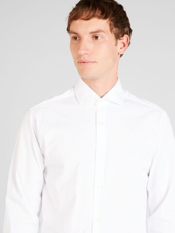 Bruun & Stengade Slim Fit Риза 'Miller' в бяло