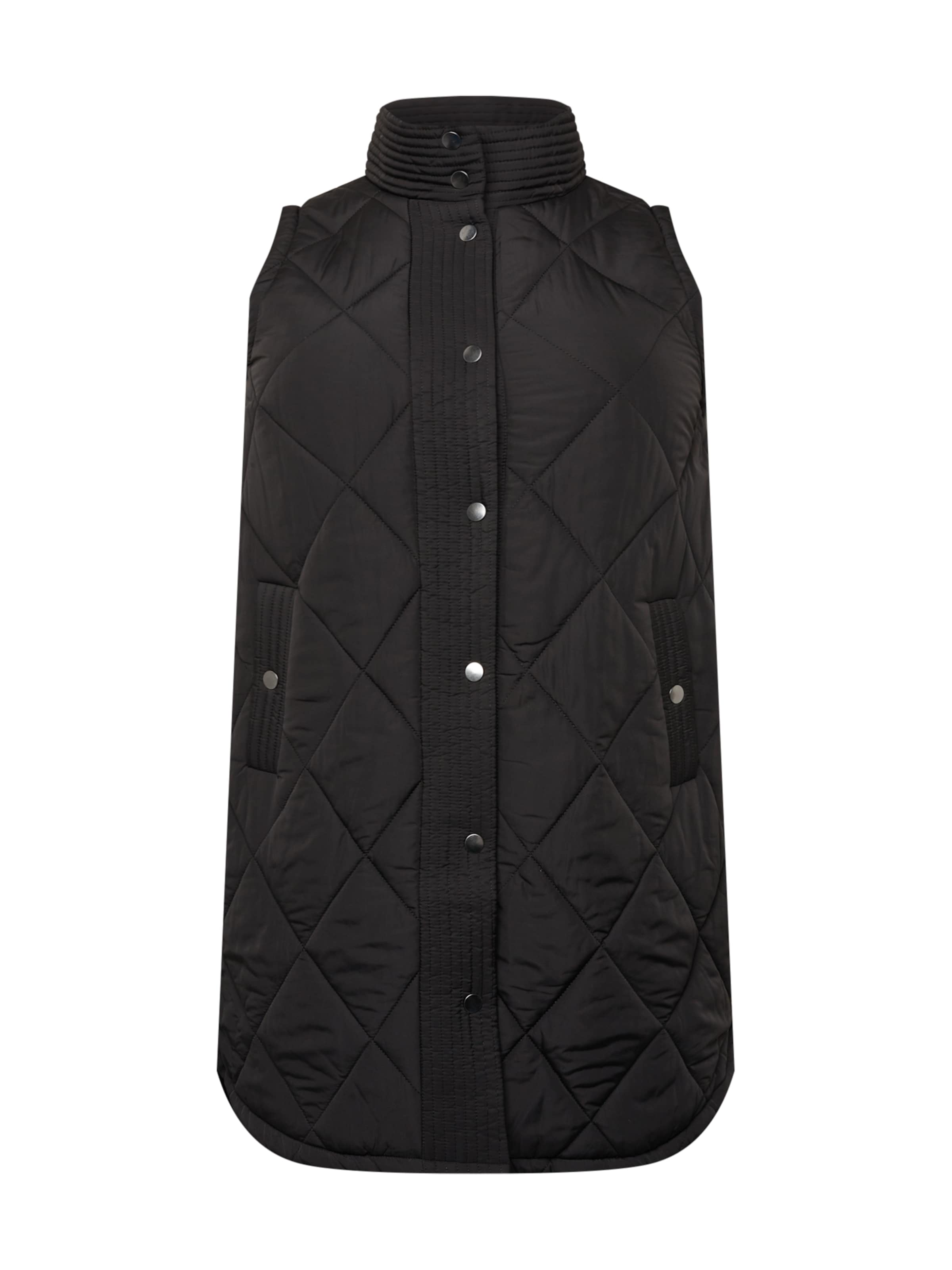 KAFFE CURVE Weste 'KCmalena' in Schwarz: Vorderseite