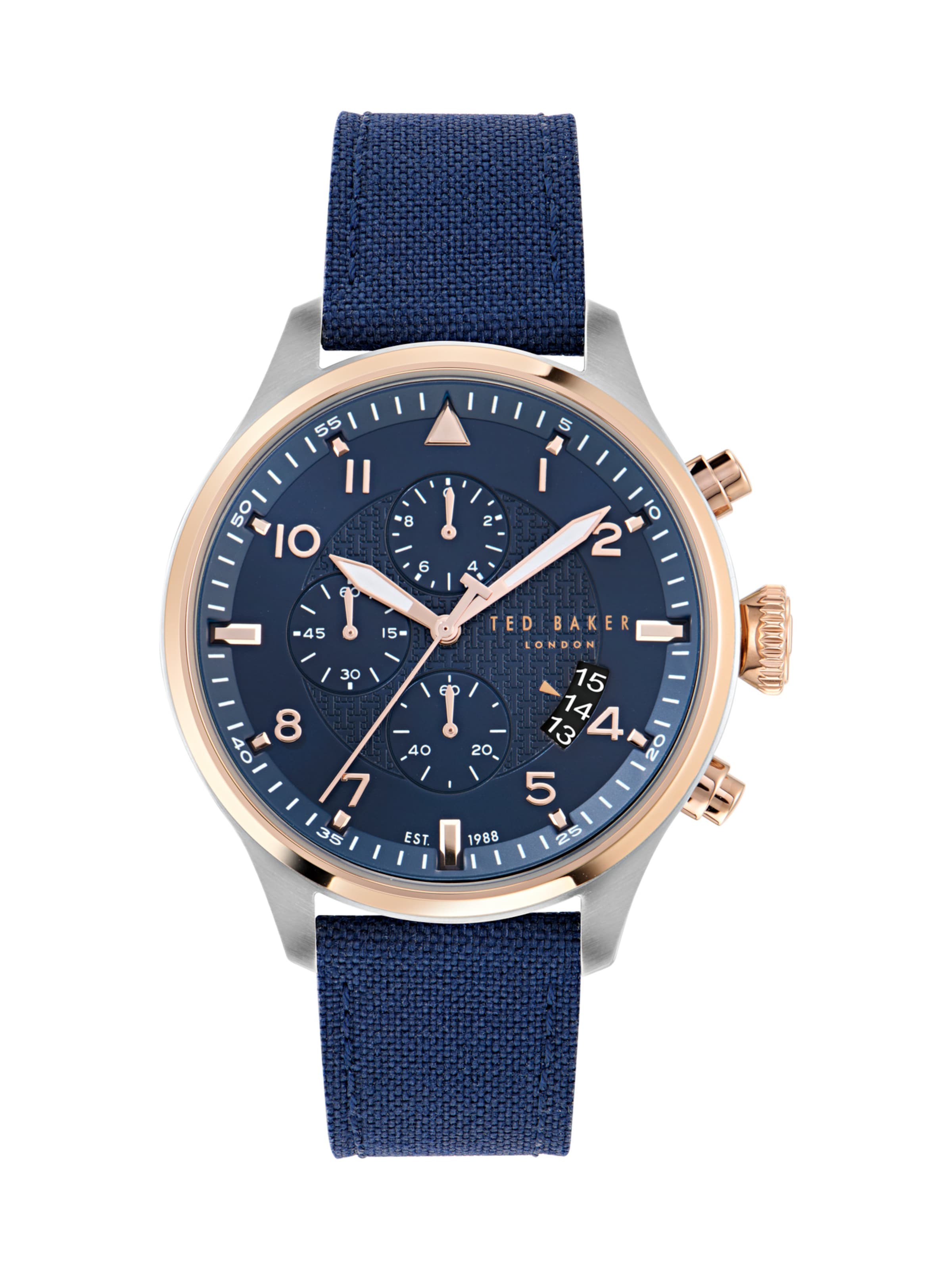 Ted Baker Analog Watch 'Fulmaar' in Blue: front