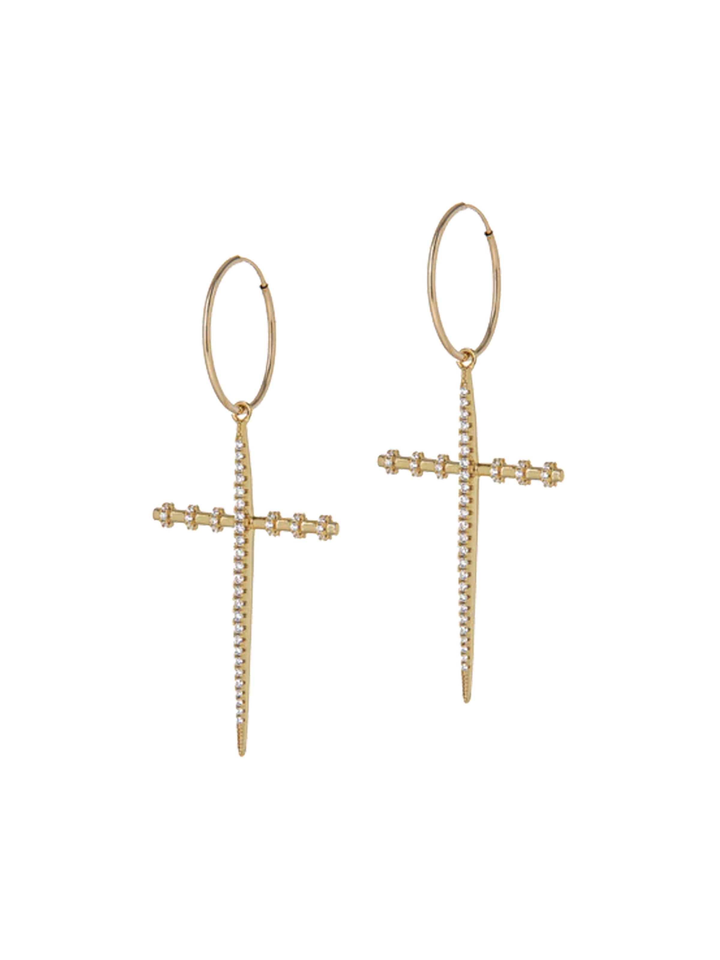 CLASSYANDFABULOUS Jewelry Ohrringe 'ALIX'‌‌ in gold, Produktansicht