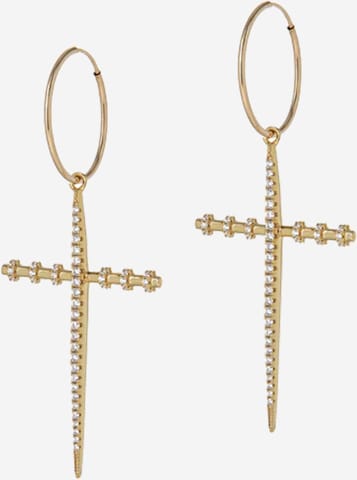 CLASSYANDFABULOUS Jewelry Ohrringe 'ALIX' in Gold: Vorderseite