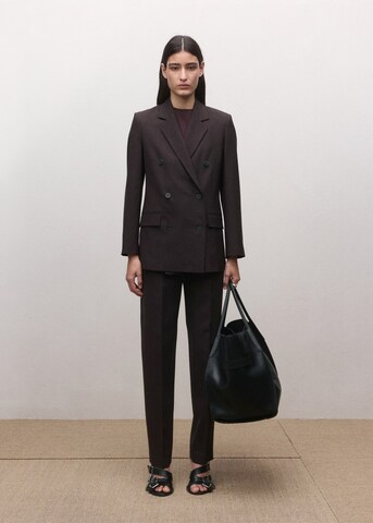 MANGO Loose fit Pleated Pants 'Helsinki' in Black