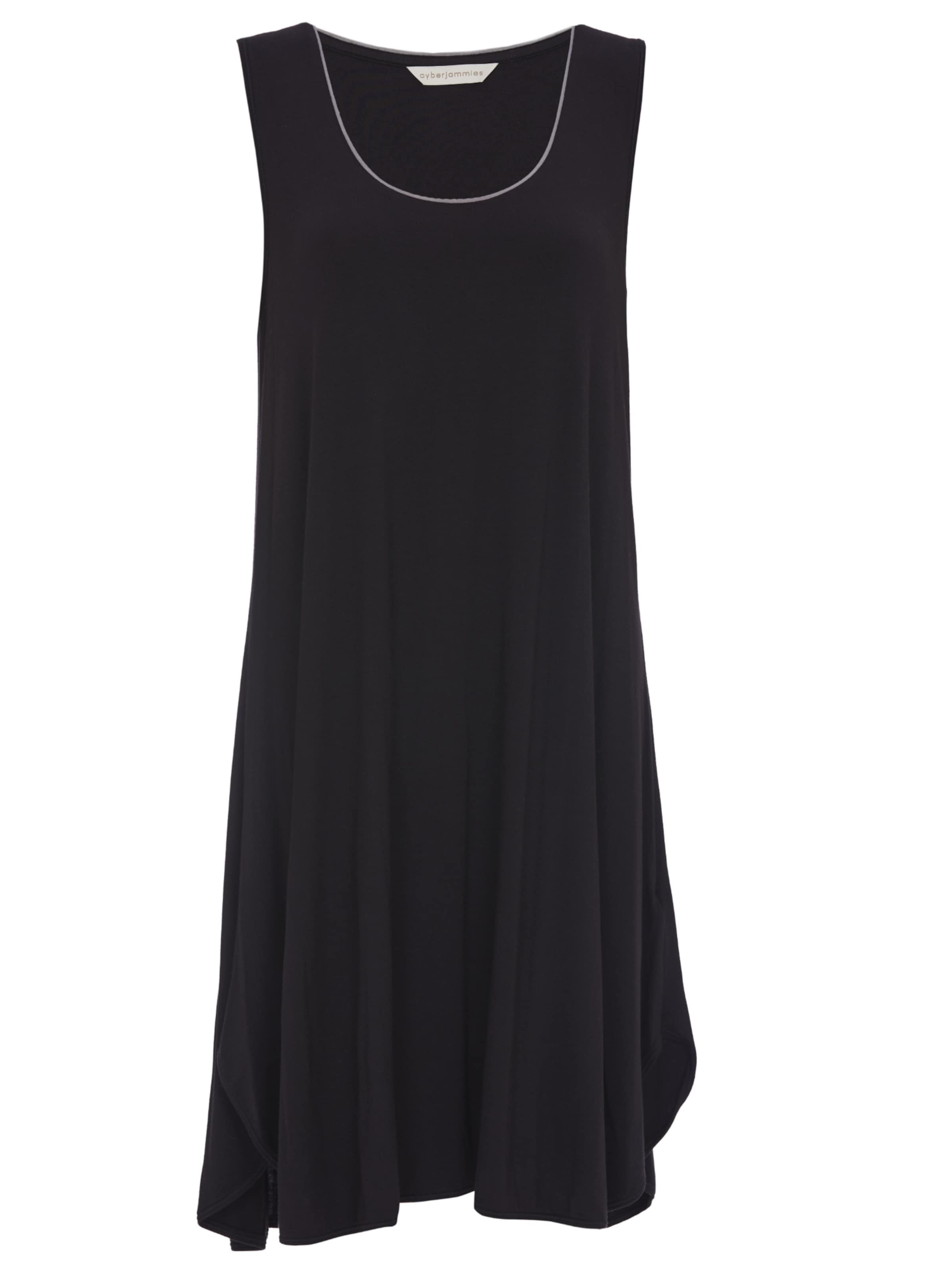 Cyberjammies Nachthemd 'Nancy' in Schwarz: Vorderseite