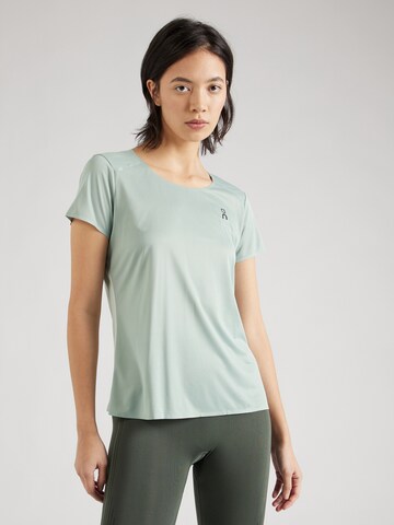 On Performance shirt in Green: front