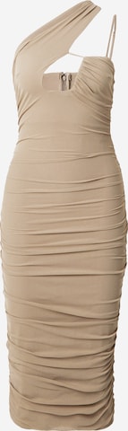 Misspap Dress in Beige: front