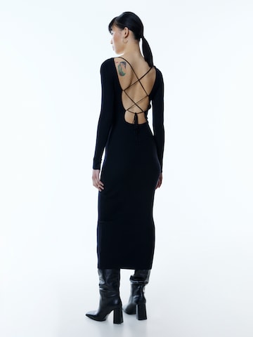 EDITED Knitted dress 'Oline' in Black