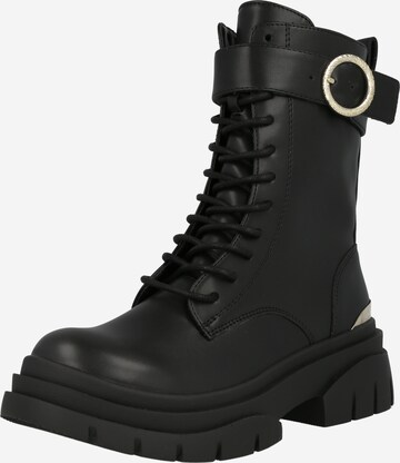 Just Cavalli Boots 'FONDO KANI KOMBAT DIS. W6' in Zwart: voorkant