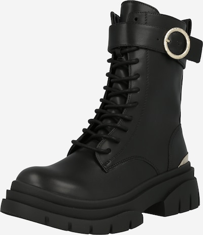 Just Cavalli Boots 'FONDO KANI KOMBAT DIS. W6' i svart, Produktvisning