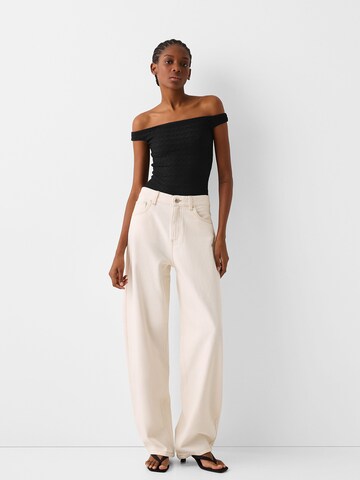 Bershka Shirt bodysuit in Black