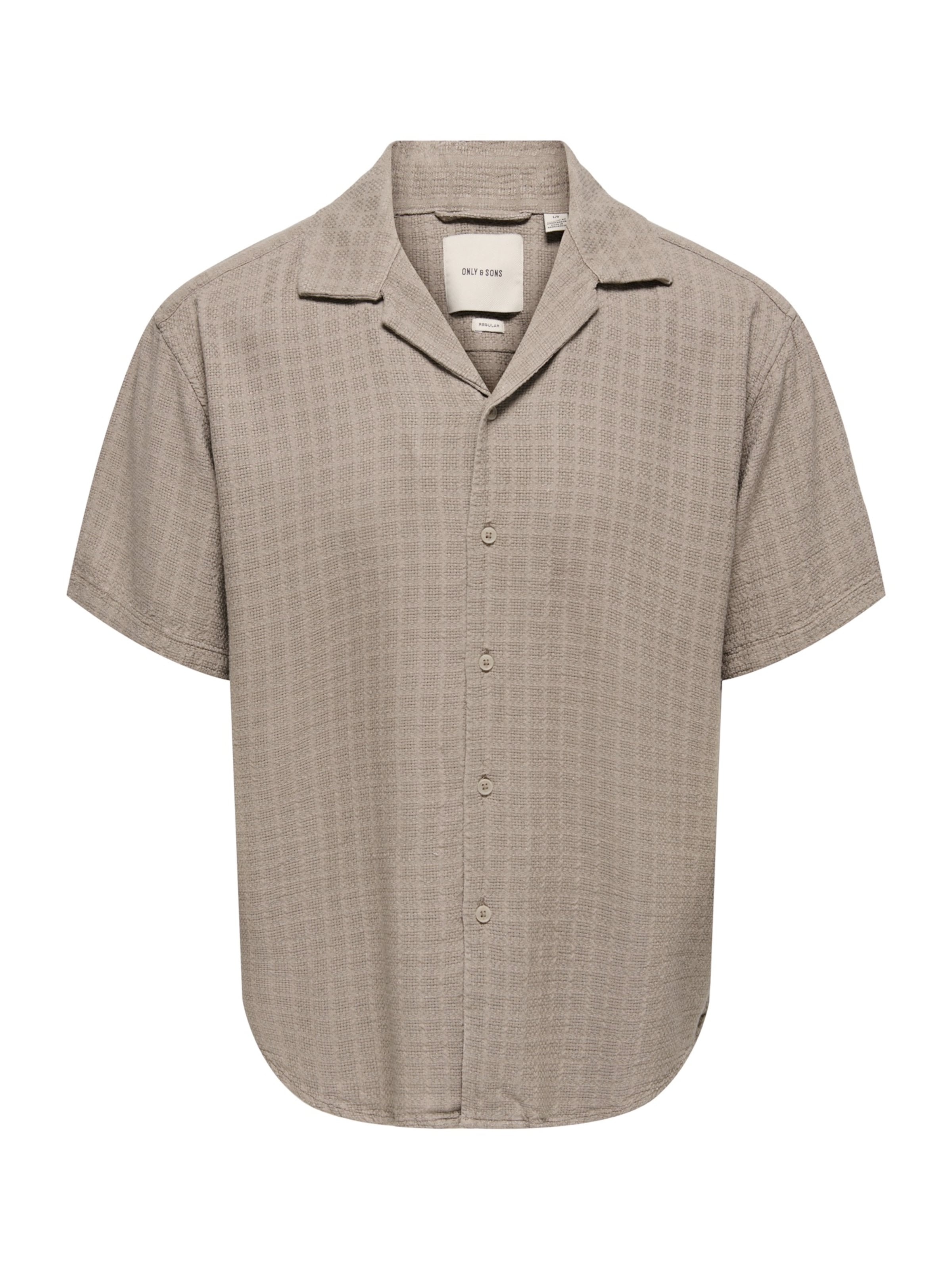 bēšs Only & Sons Standarta piegriezums Krekls 'ONSLATHAM': no priekšpuses