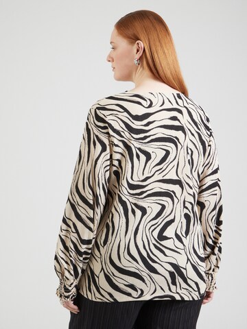 Camicia da donna 'VMCPOET' di Vero Moda Curve in beige