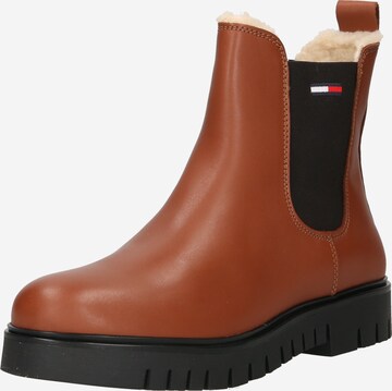 Tommy Jeans Chelsea Boots 'Yvonne' in Brown: front