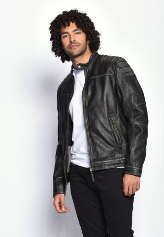 MUSTANG Lederjacke 'Whyte' in Schwarz