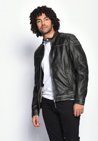 MUSTANG Lederjacke 'Whyte' in Schwarz