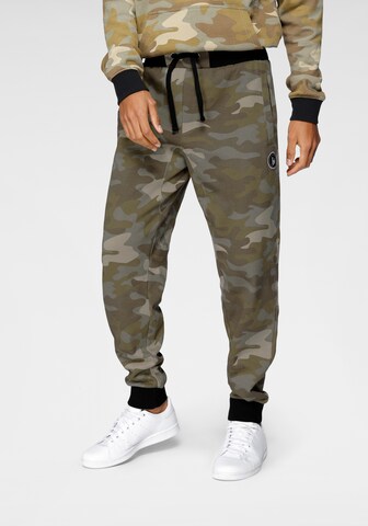 BRUNO BANANI Tapered Pants in Green: front