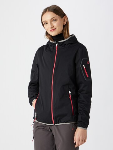 KILLTEC Outdoor Jacket 'Trin' in Black: front